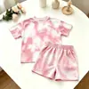 Trajes de Baño para Hombres, Mujeres y Niños 2026 Verano Nuevo Estilo Coreano Casual Traje de Baño y Shorts de Baño Conjunto de Dos Piezas para Niños Pequeños y Medianos y Bebés