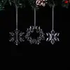 Decoración Navideña Nueva Transfronteriza Colgante Copo de Nieve de Cristal de Hielo Árbol de Navidad Copo de Nieve Acrílico Decoración Navideña