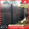 Nueva valla de persiana negra diseño exclusivo aleación de aluminio minimalista para exteriores valla de aluminio de fábrica ventas directas