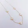 CDD nuevo collar pulsera de ala ancha color ciruela doble cara imitación escamas de pez flor de cinco pétalos estilo fragancia pequeña joyería