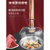 Churrasco Coreano Tubo Telescópico de Extração de Fumaça Panela Quente Extração de Fumaça Tubo Rígido de Aço Inoxidável Ventilador de Ventilação Cobertura de Vidro Extração de Fumaça de Grelha Comercial