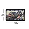 Tai Feng En Stock Parches Divertidos Creativos Novedosos Bordado Personalizado Cinta Mágica Brazalete Parches para Mochila Insignias Parches de Moral