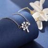 Moda Árbol de la Suerte Zirconia Diamante Rama Clavícula Personalidad Collar Mujeres