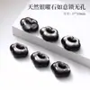 Peça Semi-acabada Esculpida Estrela de Arco de Obsidiana Prateada Natural Fábrica de Acessórios Feitos à Mão Venda Direta Acessórios para Joias DIY