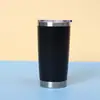 Taza de Coche Transfronteriza de 20 oz, Taza Térmica de Acero Inoxidable 304, Taza de Agua para Coche Portátil Gruesa de Gran Capacidad Personalizada con Popote