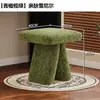 Banqueta de Maquiagem Estilo Vintage de Luxo Leve com Capa Macia, Banqueta de Maquiagem para Quarto de Meninas, Penteadeira, Closet, Banqueta para Trocar Sapatos na Entrada da Casa