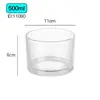 Tazas de Vidrio para Velas Multiespecificación, Tazas para Velas de Aromaterapia, Tazas Vacías, Tazas Portavelas de Fragancia para Hotel, Frascos Vacíos de Vidrio Impresos y con Spray de Color