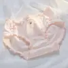 Nova Roupa Íntima Feminina Classe A, 10A Seda de Amora Antibacteriana, Gancho Estendido, Cintura Média, Cobertura do Quadril, Calcinhas Triângulo Femininas Fofas