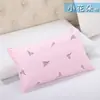 Funda de almohada de algodón puro para niños Cuatro estaciones Suave Dibujos animados Funda de almohada 100% algodón Bebé Guardería Recién nacido Cremallera Funda para núcleo de almohada