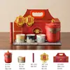 Juego de Té Chino Cultural y Creativo de la Ciudad Prohibida, Souvenir Turístico de Beijing, Regalo Conmemorativo Práctico de Alta Gama para Clientes de Comercio Exterior