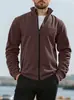 En Stock Talla Europea Nueva Transfronteriza Sudadera con Cuello Alto de Forro Polar Grueso Estilo Americano Otoño e Invierno 380g Chaqueta