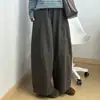 Pantalones retro de pierna ancha estilo coreano de primavera para mujer, pantalones casuales holgados nuevos, talla grande, cintura alta, adelgazantes, pantalones largos de estilo casual