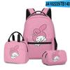 Mochila Escolar para Estudiante Sanrio MeloDy con Impresión 3D de Nuevo Producto, Lonchera, Estuche para Lápices, Juego de Tres Piezas