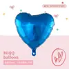 Globo de Foil de Aluminio en Forma de Corazón de 18 Pulgadas Color Único Decoración de San Valentín Decoración de Habitación de Boda Venta al por Mayor
