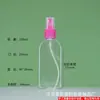 Botella pulverizadora plana al por mayor de 80 ml y 100 ml, botella pulverizadora de PET de 100 ml, subbotella para agua floral, regadera pequeña