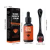 Esencia para Barba Transfronteriza Shuo Wo Xin SAUVASINE 30ml Rodillo de Microneedling Set para Crecimiento de Barba