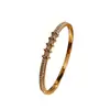 Pulsera de Lujo Cielo Estrellado Ultra Brillante con Circonitas, Elegante Brazalete de Moda con Hebilla Delgada, Sencillo y Versátil para el Uso Diario
