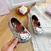 Zapatos de Princesa Lindos KT para Niñas Zapatos Individuales de Lunares para Bebé Otoño 2026 Nuevos Zapatos de Cuero de Dibujos Animados para Niños de Moda
