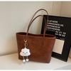 Bolsa Tote Estilo Minimalista para Mulheres 2026 Nova Moda Grande Capacidade Bolsa de Ombro para o Dia a Dia Textura Casual Bolsa de Axila