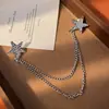 Broche Europeu e Americano Transfronteiriço Personalizado com Corrente, Coração de Diamante, Design de Veado, Moda, Floco de Neve, Geométrico, Criativo, Alfinete de Terno