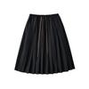 Falda plisada de cintura media americana para mujer, elegante falda de verano con cordón ajustable, longitud media, S20976