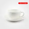 Taza de café de cerámica estilo europeo, taza de espresso italiana, juego simple de taza y platillo de café de cerámica