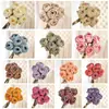 Flores de Rosa Artificiales con Bordes Quemados, Flores Falsas, Plantas Verdes al por Mayor, Manualidades para Decoración de Bodas, Estilo Ins Transfronterizo