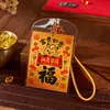 Xiaohongshu Nuevo Estilo Suzhou Gato Fu Serie del Zodiaco Caballo Escritura Pura Tarjeta Móvil Cultural y Creativa Creativa Pegatina Móvil para Refrigerador