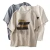 Nuevo Top Vintage de Algodón y Lino Estampado para Mujer, Suéter Artístico Versátil de Manga Corta, Camiseta Elegante