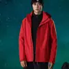 Jaqueta três em um para uso externo e viagens, jaqueta softshell de alta qualidade para esportes e atividades ao ar livre femininas, corta-vento masculino, impressão personalizada com logotipo