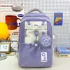 Mochila para Mujer, Bolsa Escolar, Mochila Casual de Gran Capacidad para Estudiantes, Mochila para Viajes Diarios, Mochila Linda Estilo Japonés