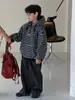 Sudadera con Forro Polar para Niños Little Shop de Algodón Temporada de Otoño Profundo Chaqueta de Lana de Cordero Infantil Nuevo Estilo Coreano 2026 Conjunto de Ropa Infantil de Moda