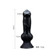 Cachorro sexual pênis simulação pênis grande em forma de plug anal ventosa masturbação pênis plug anal produtos sexuais para adultos uma geração de cabelo