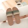 Venta al por mayor de fábrica lino primavera y verano algodón y lino pantuflas viscosa cuatro estaciones parejas hombres y mujeres cuenca piso madera piso interior hogar