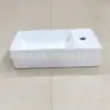 Lavabo de cerámica para pared de Nueva Zelanda Lavabo rectangular australiano para colgar a la izquierda lavabo derecho Fregadero europeo de tamaño pequeño mini