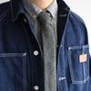 Corbata Estrecha Casual de Lana Mezclada Hecha a Mano en Italia para Hombre Estilo Caballero Británico Cuadros Vintage Salida de Fábrica