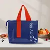 Bolsa de Almoço de Grande Capacidade para Estudantes e Trabalhadores de Escritório Bolsa para Lancheira Piquenique ao Ar Livre Folha de Alumínio Espessada Bolsa Térmica Portátil