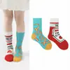 Calcetines de Pareja Amazon Personalidad Creativa Papas Fritas Tomate Calcetines Largos hasta la Pantorrilla Calcetines de Tendencia Callejera de Comercio Exterior Algodón