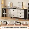 Penteadeira e Cômoda Estilo Francês Vintage para Apartamentos Pequenos, Mesa de Canto de Cama com Armário Integrado, Novo Modelo 2025