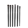 Set de 6 pinceles para sombra de ojos cepillados tamaño de pincel brocha para delineador de ojos punta del dedo pincel para sombra de nariz ojo hacia abajo a pincel de maquillaje punto