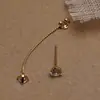 Nuevos Pendientes Vintage Estilo Coreano 2021 Aguja de Plata 925 Diamante Brillante Borla Pendientes Simples Para Todo Tipo de Cara Super Hada Pendientes Delgados