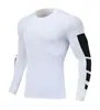 Roupas esportivas ao ar livre 3D slim-fit, traje de treino amigo da pele, conjunto atlético de compressão de manga longa de seda de leite, vestuário respirável para corrida e fitness