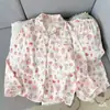 Paquete Serie Multiestilo Multicolor Algodón Nube Manga Larga Pantalón Largo Estilo Nuevo 2026 Se Puede Usar al Aire Libre Dibujos Animados Ropa de Casa
