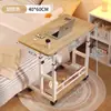 Mesita de noche, Mesa de computadora elevable móvil, Escritorio simple para estudiantes, Mesa de estudio para cama en el dormitorio del hogar, Escritorio de oficina