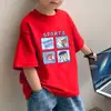 Novedad 2026 Camisetas de Algodón Puro para Niños, Ropa de Verano de Moda para Niños Mayores, Camisetas de Manga Corta Frescas y Elegantes para Niños en Verano