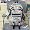 Nova Mochila Escolar Estilo College, Mochila Xadrez Retro Japonesa, Mochila Escolar para Aluna do Ensino Médio, Mochila Estudantil de Grande Capacidade