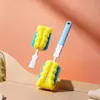 Cepillo para Tazas de Hogar para Lavar Tazas y Biberones, Cepillo Limpiador de Tazas de Mango Largo con Cabezal de Cepillo Reemplazable, Venta al por Mayor