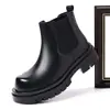 Nuevas Botas Chelsea para Hombre Suela Gruesa Sin Cordones Botas de Piel Moda Masculina Punta Ancha Zapatos de Piel Transfronterizos Talla Grande Zapatos para Hombre En Stock