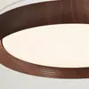 Lámpara de Dormitorio de Estilo Silencioso Lámpara de Techo Retro Lámpara Antigua para Habitación de Casa de Huéspedes Patrón Nogal Chino Lámpara Redonda para Dormitorio Principal