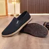 Zapatos de Tela Old Beijing para Hombre Primavera/Verano 2025, Slip-On, Antideslizantes, Ligeros, Zapatos Casuales de Trabajo, Transpirables, Fáciles de Poner, Zapatos de Papá